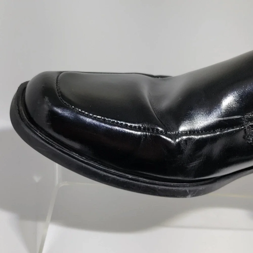 Stacy Adams black leather men's slip-on dress shoe size 8m